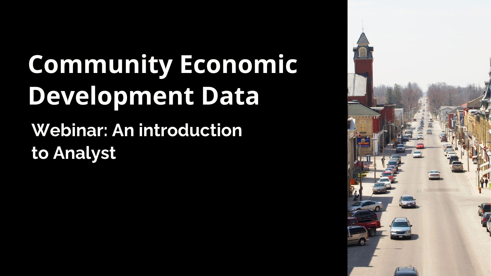 Community Economic Data – An Introduction to Analyst 