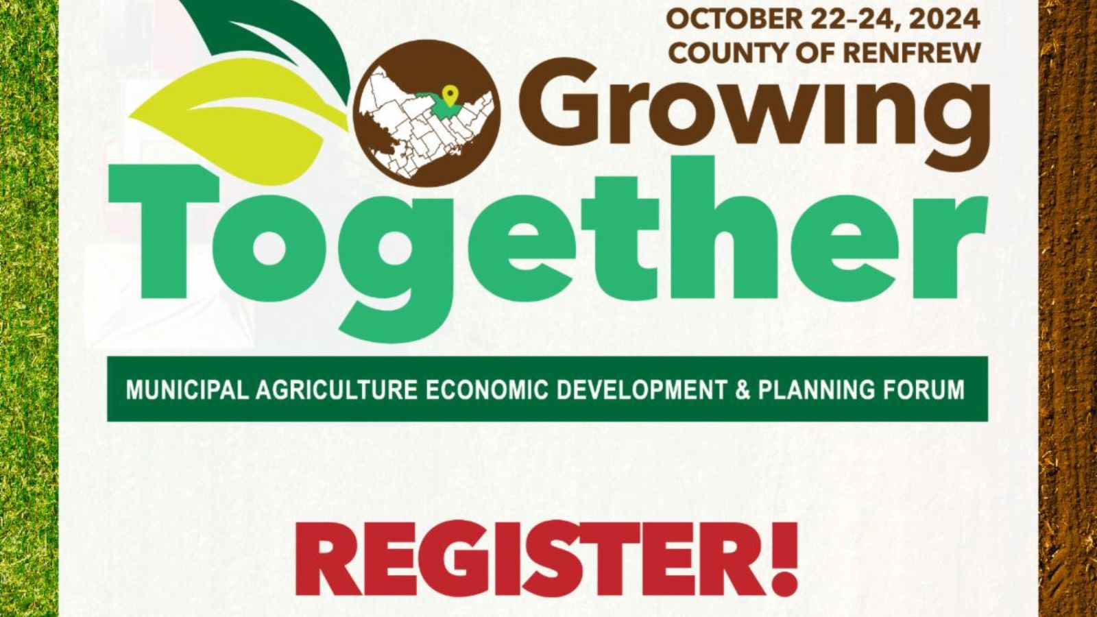 Register early and save! 2024 Municipal Agriculture Economic Development and Planning Forum coming to Eastern Ontario